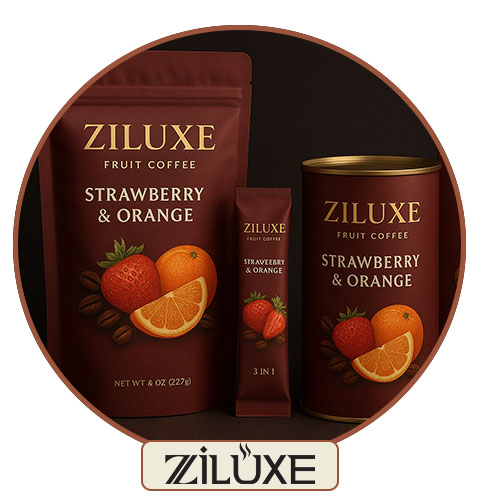 قهوه میوه‌ای توت‌فرنگی و پرتقال: طعمی تازه