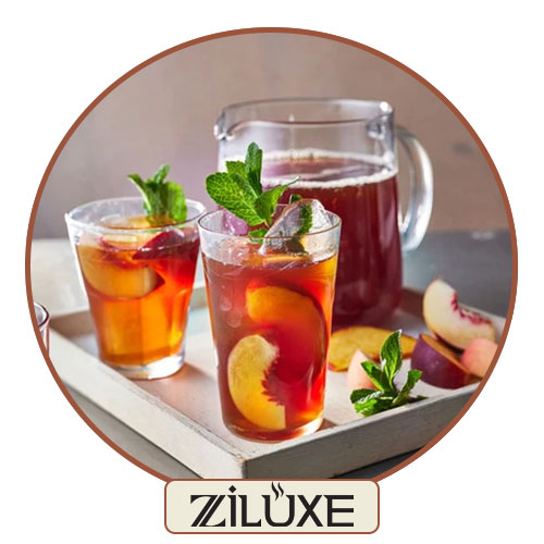 قهوه میوه‌ای هلو و نعنا: طعمی خنک