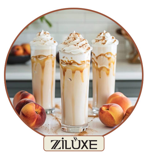 قهوه میوه‌ای هلو و وانیل: ترکیبی شیرین